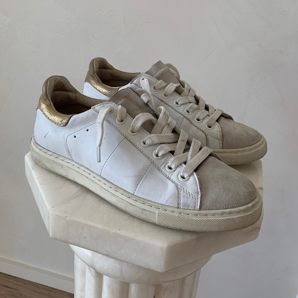 Iro White/Gold Sneakers